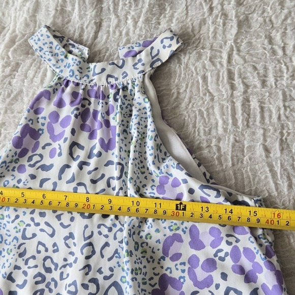 Slate & Wayne Mini Dress Womens Size XS Sleeveless Cheetah Tiered Flowy Party - Picture 14 of 16